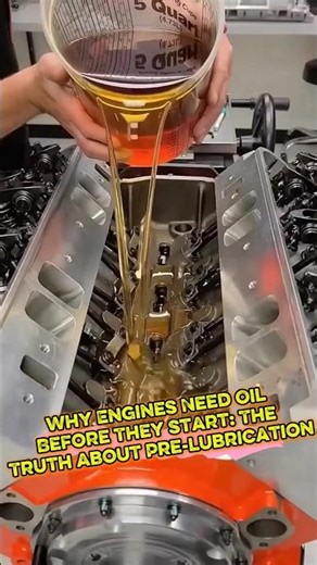 Why Engines Need Oil Before They Start: The Truth About Pre-Lubrication⚙️ #dieselengine #mechanics