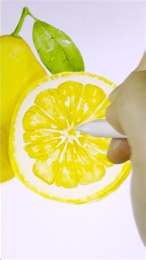 🍋 Lemon | Colored Pencil style Ipad Drawing