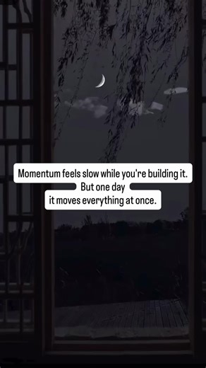 Keep building momentum. ##onestepforwarddaily##steadyprogress##progressoverperfection##keepgoing##motivate