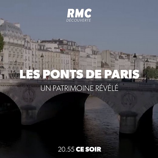 🌉 37 ponts, 49 passerelles... il y a mille et une façons de traverser la Seine à Paris. Remontez le temps à la découverte des ponts de Paris 📺 Les ponts de Paris : un patrimoine révélé, inédit, ce soir à 20h55 sur #RMCDécouverte | RMC Découverte