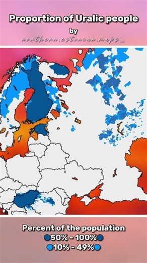 Map of the Uralic people. Europe, Mapping, Maps, Russia, Estonia, Finland, Hungary, Romania, Uralic