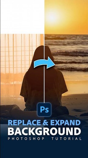 Expand & Replace Background with Photoshop Generative Fill