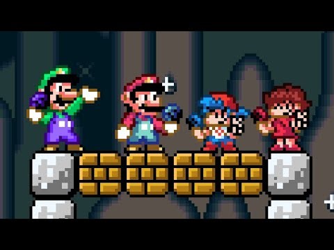 Friday Night Funkin' x Super Mario Bros (SMW) || fnf horror and normal part 1