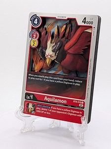 DIGIMON Aquilamon 3D Shadowbox Art Card | Handmade, One of a Kind Trading Card Alter | GB Card Hole - Etsy