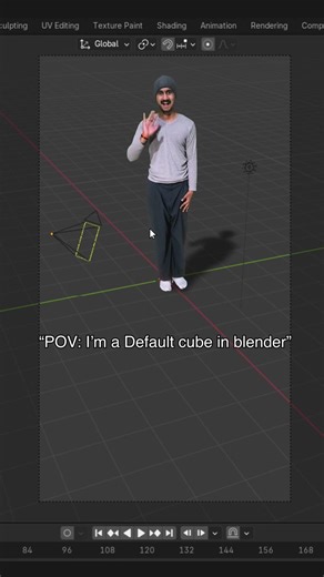 X-Delete, Shift+A, Add new cube #blender #blendercommunity #blender3d #defaultcube