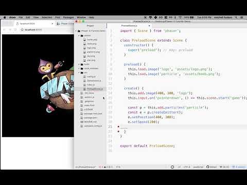 21 Phaser 3 tutorial particle emitter