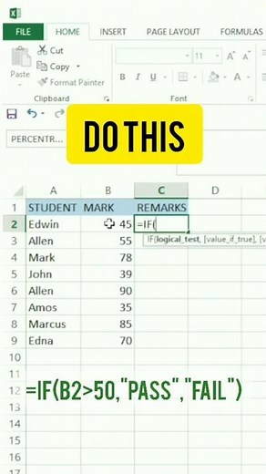 How to Automate Grades and Project Remarks in Microsoft Excel