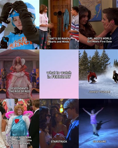 64K views · 713 reactions | ‘tis the season for love and the winter games!  That’s So Raven, Cloud 9, Girl Meets World, Descendants: The Rise of Red, Johnny Tsunami, Go Figure, Hannah Montana, Starstruck | Disney Channel | Facebook