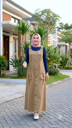 Overall dress simpel dan adem — tampil gemes tanpa ribet