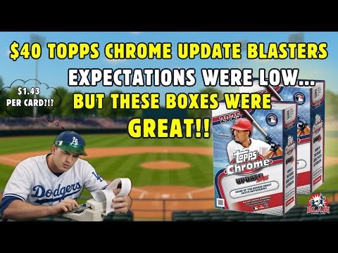 $40 Blasters | Topps Chrome Update Expectation Test #topps #packopening #baseballcards