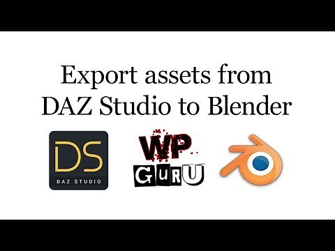 Exporting assets from DAZ Studio to Blender (and back)