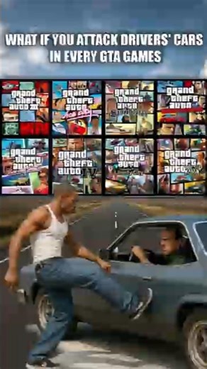 What Happens When You Attack Drivers' Cars in GTA Games?
