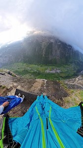 Morning BASE jump in lauterbrunnen Switzerland | Chris Finck