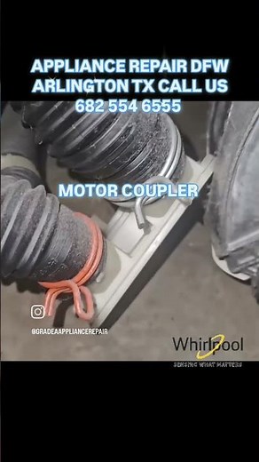 changing whirlpool washer motor coupler. appliance repair Arlington tx #appliancebootcamp