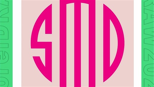 CDR绘制字母组合LOGO效果