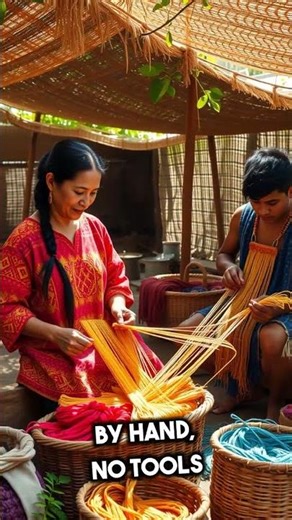 Ancient Finger Weaving: Stunning Peruvian Textiles Without Looms!