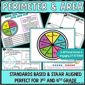 Area and Perimeter Stations | Perimeter and Area Games and Test Prep Activities