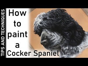 HOW TO PAINT A COCKER SPANIEL IN ACRYLICS | PAINTING FUR TIPS