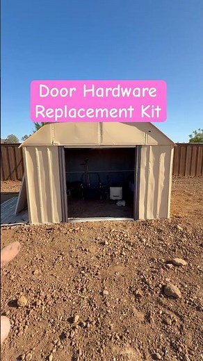 Metal Shed Door Hardware Replacement