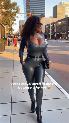 Daphne Rome on Instagram: "Just a casual stroll Downtown 🩶💋 #DTLA"