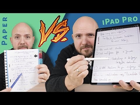 Paper Notebook vs iPad Pro and Apple Pencil in 2019