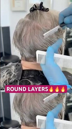 ROUND LAYERS CREATED WITH RAZOR HAIRCUT TECHNIQUE! 🔥🔥🔥