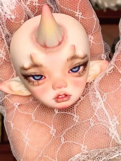 Shorts | BJD Faceups stoties | Repainting Dolls | Doll Makeup #bjd #bjdfaceups #doll #art #clay #9st