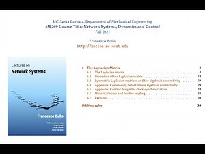 Network Systems - Lecture 6: The Laplacian Matrix