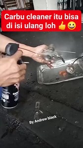 1.3K views · 401 reactions | Isi ulang carbu cleaner agar lebih hemat dan lebih profesional  Semoga menginspirasi  #carbucleaner #Karburatorcleaner #Tipsotomotif #Tipsmekanik #Edukasi #Tutorial #Kreatifitas #Kreasitanpabatas #Trending #Viral | Andrew Black | Facebook