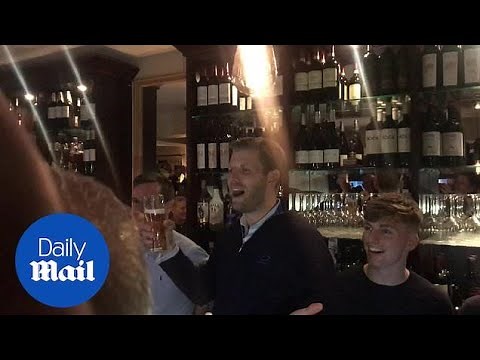 Eric and Donald Trump Jr pour pints at Irish pub in Doonbeg