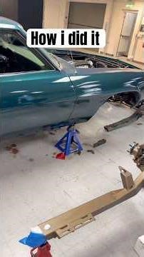 Supporting the engine and transmission with the subframe removed. #1969camaro #subframe
