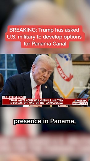 173K views · 10K reactions | NBC News EXCLUSIVE: The White House has directed the U.S. military to draw up options for increasing the American troop presence in Panama to achieve President Trump’s goal of “reclaiming” the Panama Canal, according to two U.S. officials familiar with the planning. #trump #usmilitary #worldnews #china #panamacanal #breakingnews #politics | MS NOW | Facebook