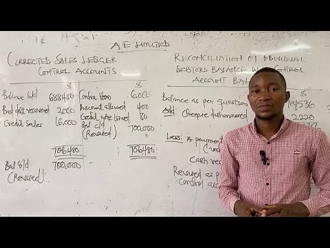 CONTROL ACCOUNTS RECONCILIATIONS. SOLVED PRACTICE QUESTION. PART 4. DEBTORS LEDGERS RECONCILIATION.