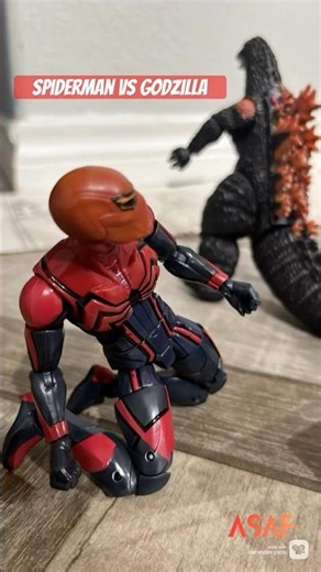 Spiderman VS Godzilla Epic Fight #shortmovies #actionshortmovie #creative #art #fy