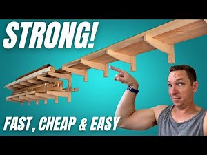 DIY wood rack - Try this quick and easy lumber storage design idea