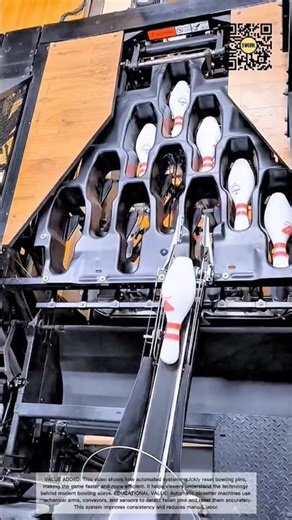 How Bowling Pins Are Automatically Set in Seconds #9work