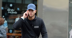 Love Island's Alex Beattie flaunts his generous bulge after boozy night out