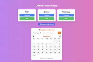 Offline Micro Library (OFLib)
