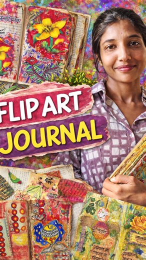 Flip Through My Vibrant Art Journal | Mixed Media Creativity#flip art #artistjournal #journal