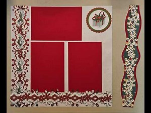 Dancing Snowflakes Scrapbook Border with a surprise!