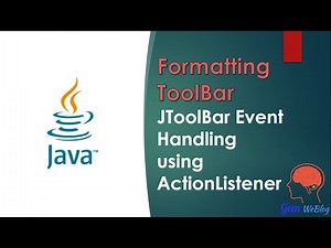 Java Swing GUI Part #41: Formatting ToolBar:Font Family, Size, Bold, Italic&Underline using JToolBar