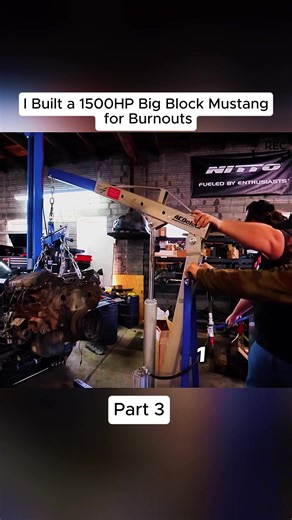 1500HP Big Block Mustang: The Ultimate Burnout Machine