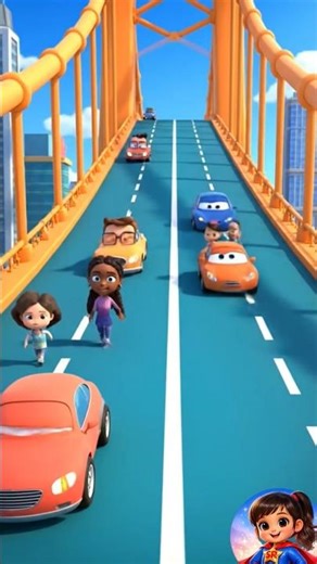 Supergirl Rani Saves the Broken Bridge 🦸‍♀️🌉 #SupergirlRani #KidsShorts #Superhero