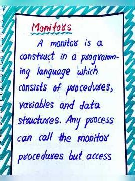 Monitors in Operating Systems notes by LahariLectures #shorts #LahariLectures #notes
