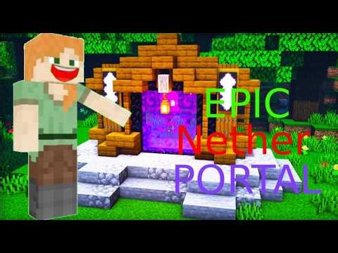 I MADE EXTATIC NETHER PORTLE IN MY SURVIVAL WORLD