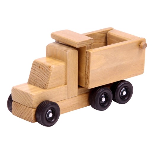 Amish-made Wooden Toy Dump Truck, Kid-safe Finish - Etsy