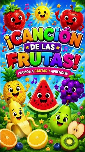 🍓🍌 ¡Aprende las frutas cantando y bailando! 🎶🌈✨