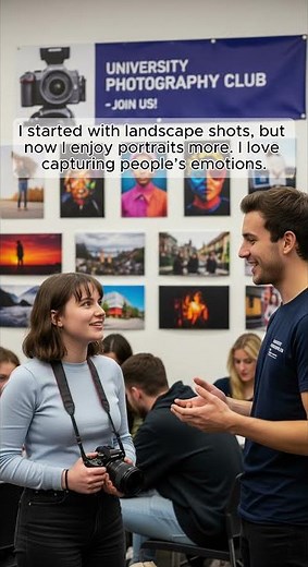 3/20 Making Friends in a University Club | Easy English Conversation for Beginners #english