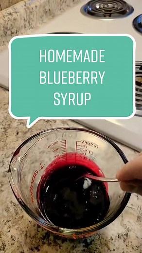 Homemade Blueberry Syrup Recipe Tutorial