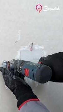 Wall repair project and electricity cable installation #diy #wallrepair #cableinstallation #trick